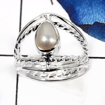 Pearl K - SDR524-Glorious New Design Colorful Handmade Designer Rings 925 Sterling Silver