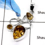 Citrine Cut H - SD425-Beautiful Cabochon Gemstones Handmade Fashion Jewelry 925 Sterling Silver