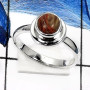 Rosatta G - PSR738-Natural Gemstones Light Weight Plain Rings 925 Sterling Silver