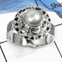 Pearl L - SDR515-Latest New Design Handmade Wholesale Rings 925 Sterling Silver