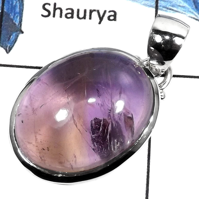Ametrine Amethyst H - ISP540-CLASSIC NEW DESIGN PLAIN SETTING DESIGNER FASHION PENDANTS 925 STERLING SILVER