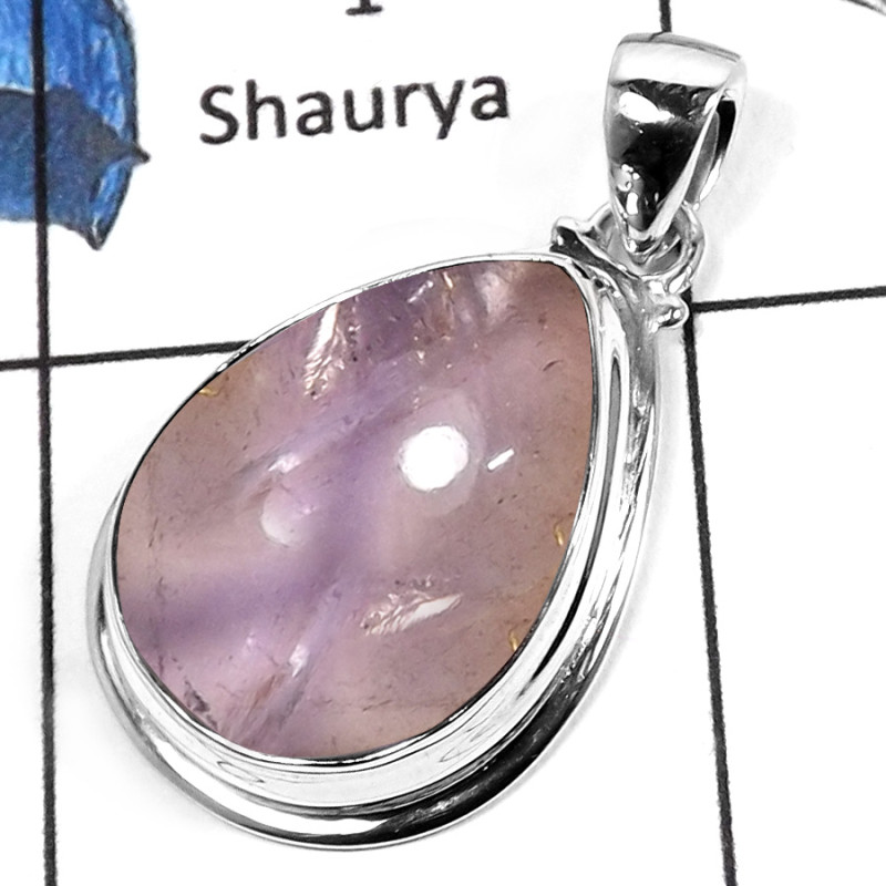 Ametrine Amethyst G - ISP534-NATURAL PLAIN SETTING DESIGN HANDMADE WHOLESALE PENDANTS 925 STERLING SILVER