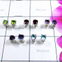 Multi Cut Gmestone O - SVP989-Small Size Cut Gemstone Pretty Stud Earring Lot